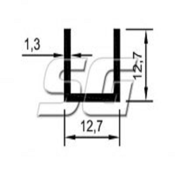 SG3048 BAGUETE 1/2 REFORÇADA NATURAL 3.00MTS