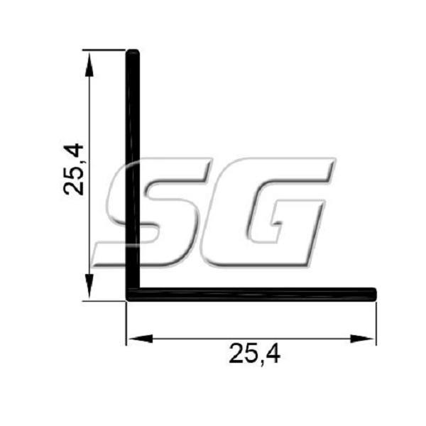 SG6022 CANTONEIRA L 1 X 1,2MM 3.00MTS