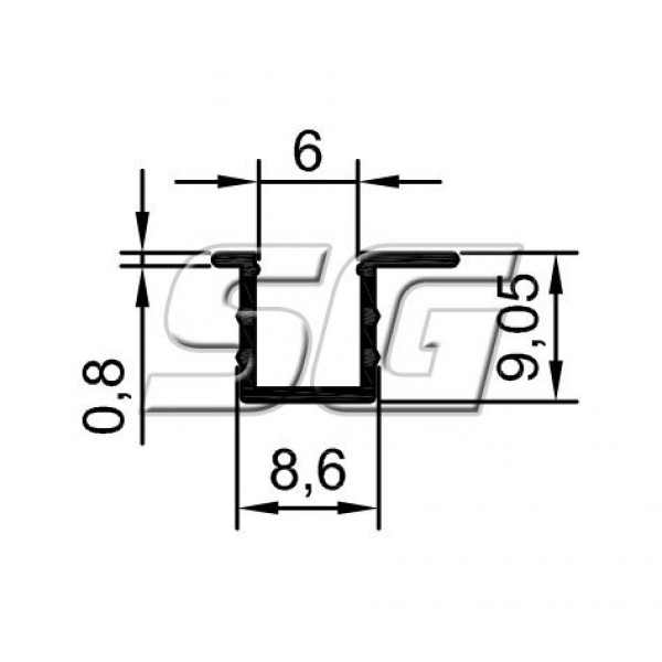 SG3030 Trilho Inferior/Superior 