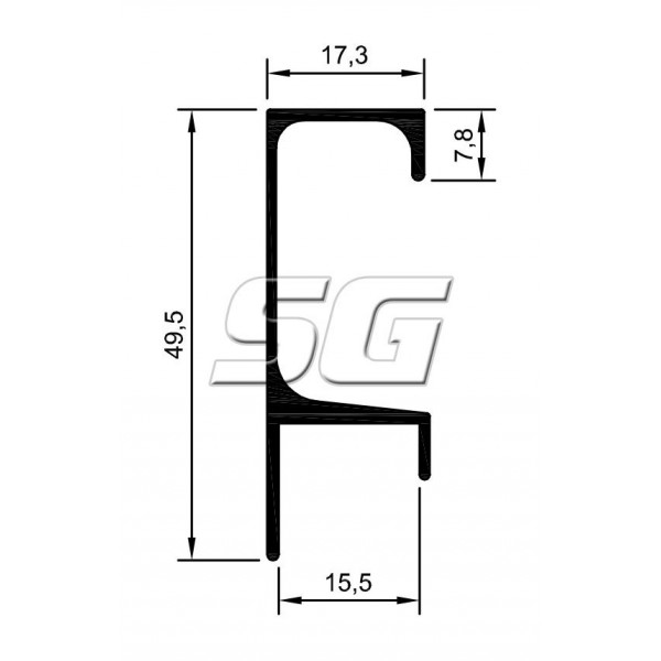 Perfil Puxador SG 4028